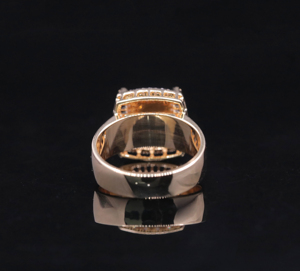 Anillo de banda de burbujas Full Eternity GRA 925 chapado en rodio con moissanita, joyería moderna para hombre - Product Image 2