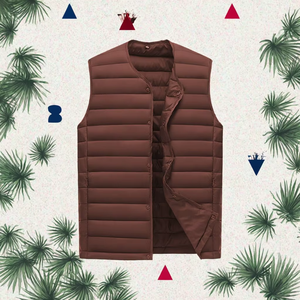 High Quality Casual Winter Sleeveless Bubble Jacket <b>Men</b> Custom Lightweight Waterproof Woven Zipper Puffer <b>Vest</b> OEM Service - Product Image 3