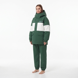 Ensemble de combinaison de ski imperméable à capuche pour femme, veste et pantalon coupe-vent pour l'hiver, vêtements d'extérieur respirants - Product Image 4