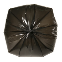Sac poubelle en PE robuste à fermeture étoile, extra résistant, anti-fuite, écologique, de haute qualité, 55 gallons, noir, plastique industriel