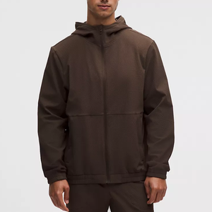 Chaqueta Cortavientos de Lona para Hombre, Personalizada, para Exteriores, con Exterior de Nailon Ligero, Relleno de Algodón y Poliéster, Cuello Mao y Logotipo Frontal - Product Image 2