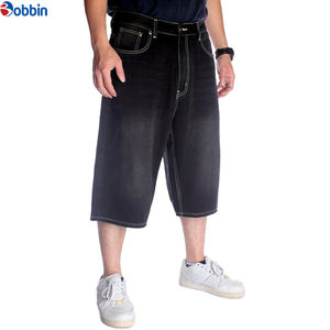 กางเกงขาสั้นผ้ายีนส์สำหรับผู้ชายกางเกงขาสั้นผ้ายีนส์สีพื้นระบายอากาศแห้งเร็วลำลองฤดูร้อน - Product Image 3