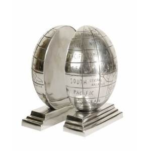 Kayna Export - Sujetalibros Decorativo de Aluminio Moderno, Estilo Globo, Pulido y Grabado, Accesorios de Decoración para el Hogar - Product Image 1