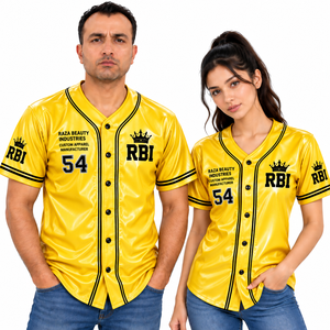 Maillot de baseball pour homme adulte, imprimé numérique, en tissu similicuir, antibactérien, séchage rapide, respirant, grande taille, anti-UV, entièrement imprimé sur le devant - Product Image 2