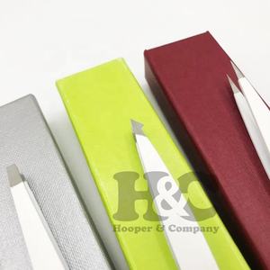 New Arrival Eyebrows Tweezers Stainless Steel Slanted Eyebrow Tweezers Sustainable <b>Paper</b> Packing Mink Eco-Friendly Beauty Tool - Product Image 5
