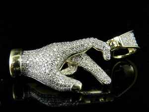 Colgante de Mano Estilo Hip Hop de Plata 925, Joyería Personalizada para Hombre, Regalo para Mejores Amigos - Product Image 4