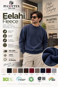Tissu polaire en polyester 350 GSM très demandé, matière super douce et chaude pour sweats à capuche, sweat-shirts et survêtements, disponible à la vente - Product Image 2