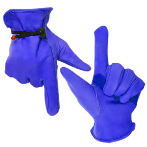 Best Performance Cowhide Grain Leather Safety <b>Gloves</b> Fireproof Abrasion Resistant Heavy Duty General Purpose Anti-Slip Durable - Product Image 6