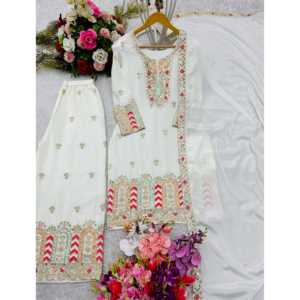 ผู้หญิงที่สวยงามของพระราชวังกับ dupatta สำหรับงานปาร์ตี้ชุดที่สง่างาม - Product Image 2