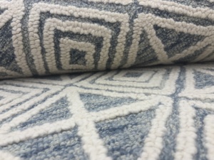 Tapis de luxe fait main en laine tuftée géométrique, autonettoyant, épaisseur 12 mm, doux et décoratif pour sol - Product Image 2