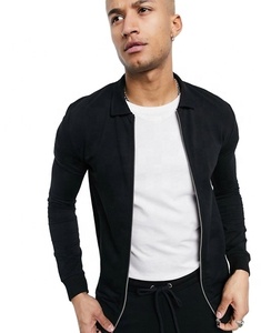 2024 haute qualité Logo personnalisé sport athlétique fermeture éclair à capuche survêtement pour hommes Slim Fit Jogging survêtements avec option de taille supérieure - Product Image 2