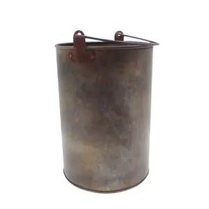 镀锌圆桶，带手柄生锈的Oxodise整理标准尺寸手工定制