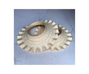 Sombrero de playa de paja Seagrass-Sombrero de viaje de verano ecológico con logotipo personalizado, hecho a mano por artesanos vietnamitas para el encanto costero - Product Image 4