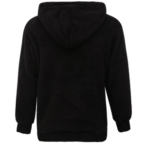 Nouvelle Arrivée – Sweat à Capuche Sherpa pour Homme en Coton Mélangé, Uni avec Poche, Style Urbain Hiver, Personnalisable, Grande Taille, en Polaire - Product Image 2