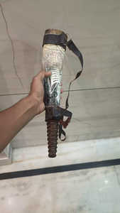 Belleza de lujo en nórdico Tallado a mano Pulido Limpiado y sellado Cuerno que sopla de buey con correa de cuero Cuerno que sopla de búfalo real - Product Image 5