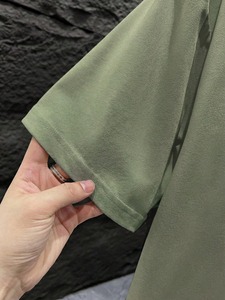 Vêtements pour hommes en coton 100% à manches courtes, style streetwear, grande taille, personnalisables avec logo OEM, marque privée, tricotés, décontractés pour l'été - Product Image 6