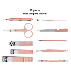 Portable Nail Grooming Kit Professional Manicure Set Luxury Nail Tools Set Manicure Pedicure Kit With <b>Case</b> Compact Nail Care Kit - Product Image 2