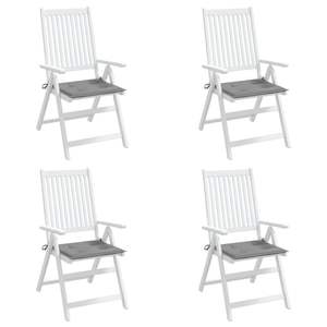 Juego de 4 Cojines para Sillas de Exterior de Tela Oxford Gris, 100% Poliéster, Duraderos y Resistentes a la Intemperie - Product Image 4