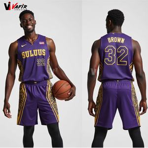 Maillot et short de basketball d'été confortables pour garçons, respirants, avec impression par sublimation, uniforme pour adultes et enfants. - Product Image 6