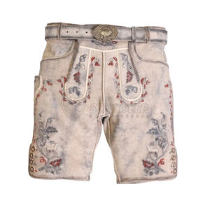 Elegancia alpina tradicional, pantalones de cuero de cabra, auténtico atuendo de herencia alemana. - Product Image 2