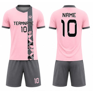 Conjunto de Uniforme de Fútbol Personalizado para Entrenamiento de Fútbol para Hombres Adultos Profesionales, Camiseta y Pantalones Cortos Transpirables que Absorben la Humedad 100% - Product Image 2