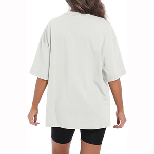 Impression numérique DTF, logo personnalisé, respirant, écologique, séchage rapide, streetwear, t-shirt d'été pour femmes, OEM, coton, haute qualité - Product Image 4