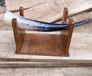 แตรสำหรับดื่มของวัวพร้อมขาตั้งไม้ - Product Image 5