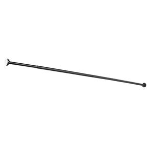 28-76 Inches 1 Inch Diameter Stainless Steel Telescoping Rod Holders Adjustable Spring Tension Shower <b>Curtain</b> Poles No D <b>Rings</b> - Product Image 3
