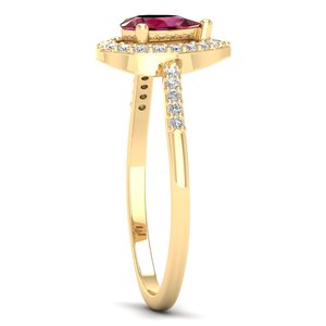 Bagues REYES en argent sterling 925 avec moissanite, design élégant, haute qualité, pour fiançailles et mariage, bagues halo pour femmes, bijoux tendance - Product Image 3