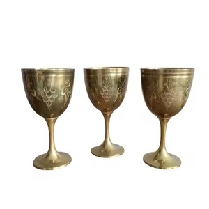 Gobelet à vin en métal de qualité supérieure, en acier inoxydable, réutilisable, vaisselle moderne pour bar, restaurant, maison - Product Image 4