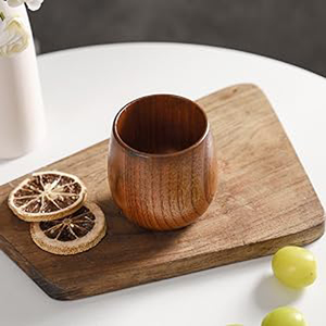 Mug de camping en bois d'acacia jujube de qualité supérieure, 6 oz, durable, écologique, design classique, réutilisable, cadeau pour la vente en gros - Product Image 4