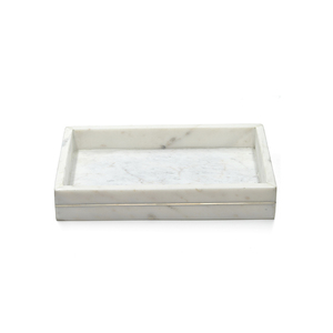 Bandeja Cuadrada de Mármol Travertino de Diseño, Organizador Minimalista de Piedra para Servir, Decoración de Interiores de Lujo, Exportación al por Mayor de la India - Product Image 4