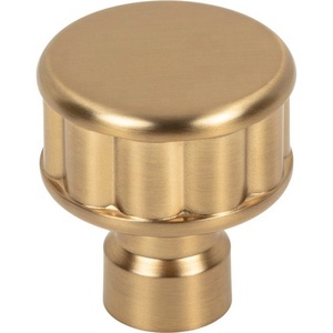 Poignée de meuble moderne ronde en laiton, design floral, style factice, nickel poli, pour tiroirs de commode, durable - Product Image 4