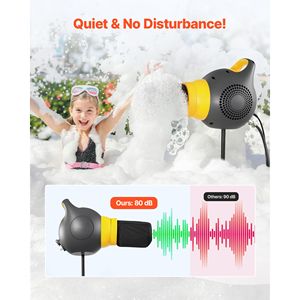 Machine à bulles 115W, canon à mousse pour fête avec support trépied portable, puissant générateur de mousse pour jardin et piscine - Product Image 4