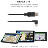USB 2,0 tipo A macho a USB Mini B coche vehículo cargador adaptador cable
