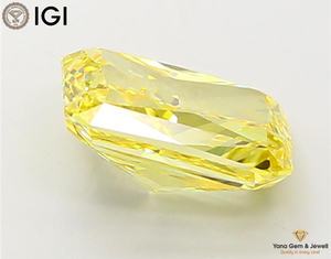 เพชร CVD ผลิตในห้องปฏิบัติการ 4.01 กะรัต ได้รับการรับรองจาก IGI ความสะอาดระดับ VVS2 สีเหลืองสดใสทรงรัศมี สำหรับเครื่องประดับแบบเดี่ยวสำหรับนักออกแบบ - Product Image 5