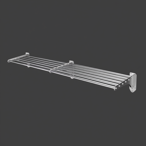 Étagère murale tubulaire en acier inoxydable de 30 pouces, support de rangement robuste pour salle de bain - Product Image 3