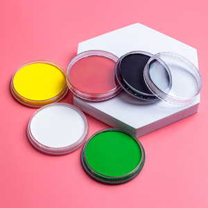 สีเพ้นท์หน้าและผิวกายแบบกลม ฝาใส สีเดียว ปลอดสารพิษ ล้างออกได้ด้วยน้ำ สำหรับงานฮาโลวีนและคอสเพลย์ - Product Image 3