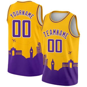 Camiseta de Baloncesto Personalizada de Talla Grande 3XL 4XL 5XL, 100% Poliéster, Color Liso, Cosida/Termosellada, Ropa Deportiva - Product Image 3