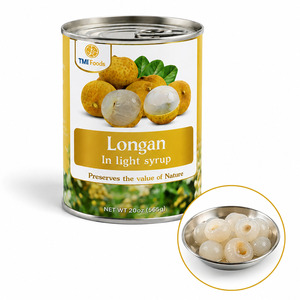Longanes en conserve de qualité supérieure, prix d'usine, fabriquées au Vietnam, délicieuses et très vendues, conditionnées en boîte de 20 oz - Product Image 1