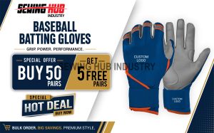 Guantes de Bateo de Béisbol Cómodos y Suaves de Alta Calidad, con Logotipo Personalizado, Cierre de Hebilla para Mano Derecha, Material 100% Poliéster - Product Image 6