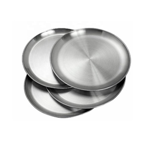Borde de placa de cargador de acero pulido con espejo moderno con patrones Otros estilos disponibles Mesa de comedor Decoración DE BODA Artesanía de metal - Product Image 4