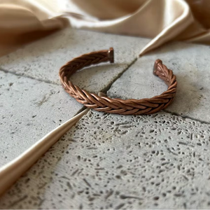 Pulsera de cobre clásica, pulsera de cobre moderna, pulsera de cobre étnica, pulsera de cobre hecha a mano, pulsera de cobre duradera - Product Image 6