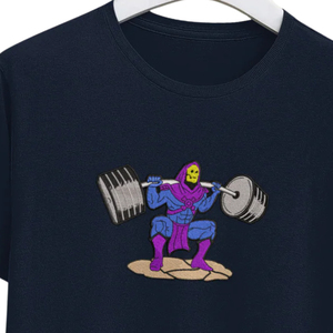Camiseta de Manga Corta Azul Oscuro para Hombre con Estampado del Personaje Thanos Levantando la Barra, Cuello Redondo, Corte Regular, Algodón Jersey - Product Image 6