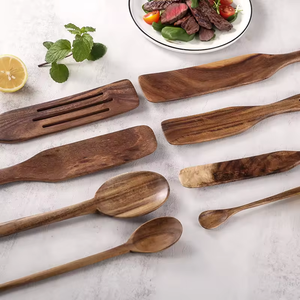 Solid <b>Wood</b> Spurtle Spoon Set Of 4 Lightweight Non Sticky <b>Kitchen</b> <b>Utensils</b> For Cooking in high Demand - Product Image 3