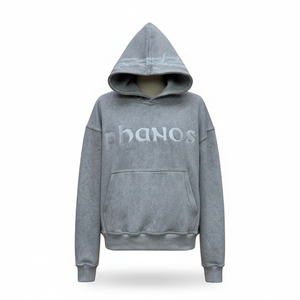 Sudadera con capucha personalizada de 500 g/m² de poliéster/algodón para hombre, estilo oversize, con logo bordado en 3D, 100% forro polar, antiarrugas, con capucha sólida. - Product Image 3