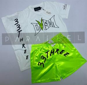 Ensembles de T-shirts décontractés élégants pour hommes, imprimés avec des slogans, en tricot, séchage rapide, 100% polyester, vente en gros - Product Image 2