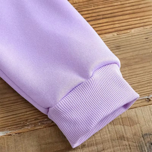 Sudadera con Capucha Personalizada OEM para Mujer, con Estampado de Mariposa Morada, Sudadera Informal de Algodón con Logotipo Frontal, Ropa de Otoño - Product Image 6