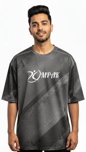 เสื้อยืดแฟชั่นผู้ชายทรงโอเวอร์ไซส์ สไตล์สตรีทลำลอง พิมพ์ลายแบบซับลิเมชั่น - Product Image 4