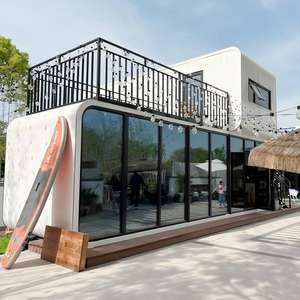 <span class=keywords><strong>Mini</strong></span>-maison préfabriquée en acier économique et populaire, type Apple Cabin, à montage rapide, conteneur de bureau étanche de 20 pieds ou 40 pieds - Product Image 6